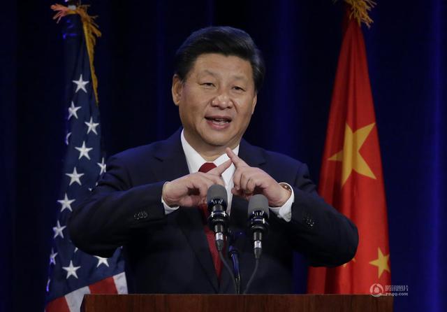 習(xí)近平在美國西雅圖參加晚宴并發(fā)表講話。